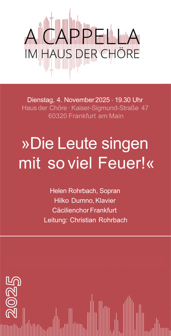 Die Leute singen mit so viel Feuer